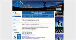 Desktop Screenshot of 100deoredeastronomie.sarm.ro