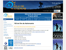 Tablet Screenshot of 100deoredeastronomie.sarm.ro